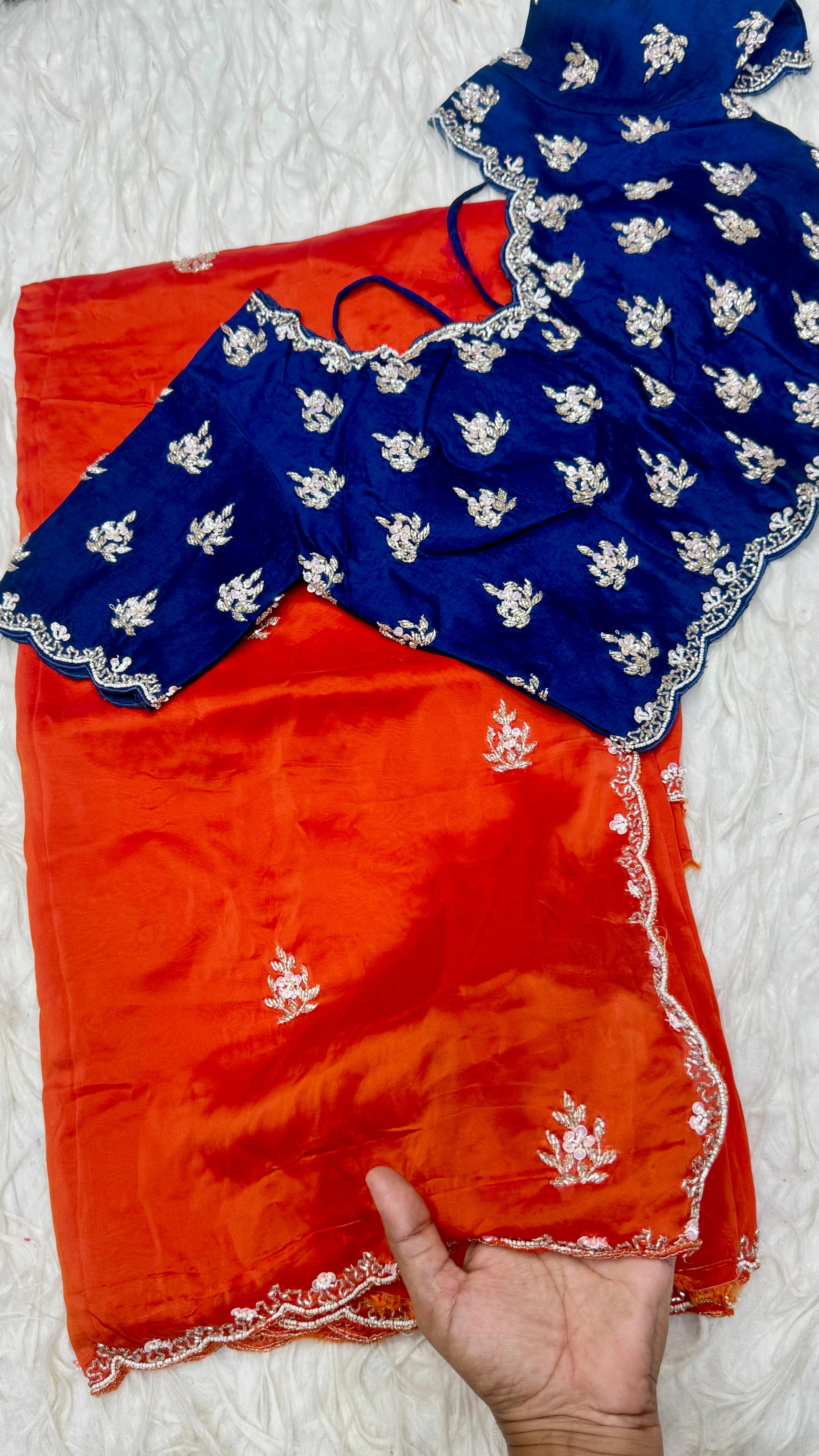 Designer Handwork Saree