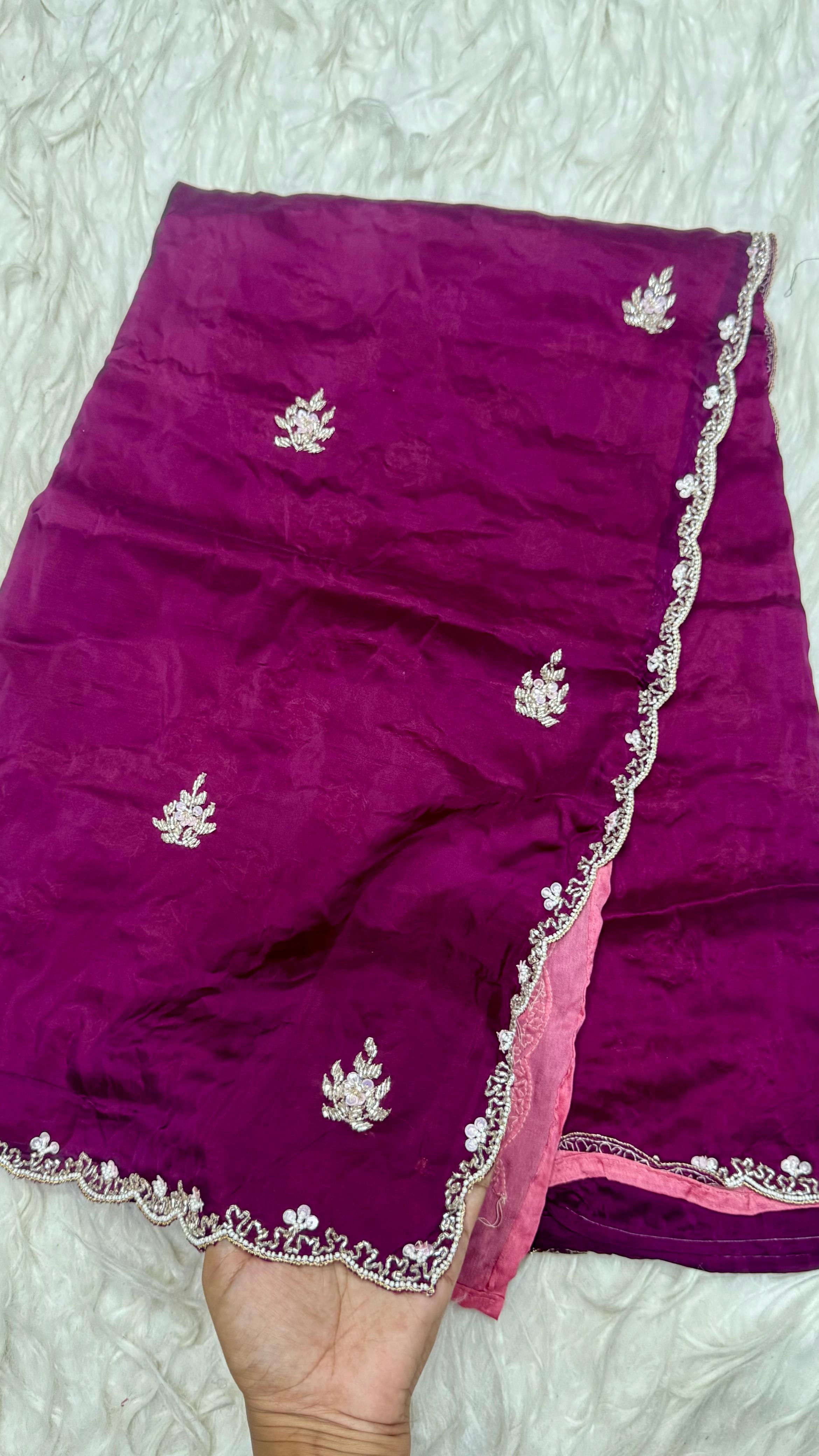 Designer Handwork Saree
