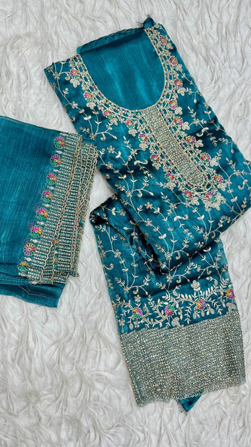 Party Wear 3 Piece Dress Material
