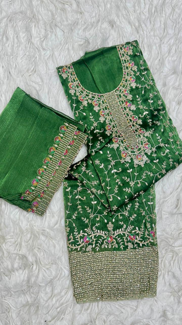 Party Wear 3 Piece Dress Material