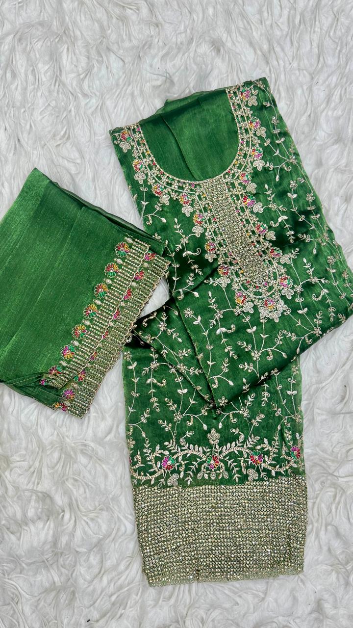 Party Wear 3 Piece Dress Material