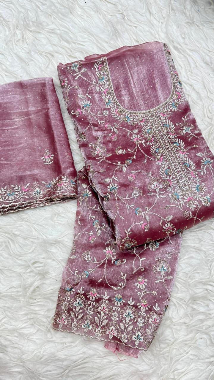 Party Wear 3 Piece Dress Material