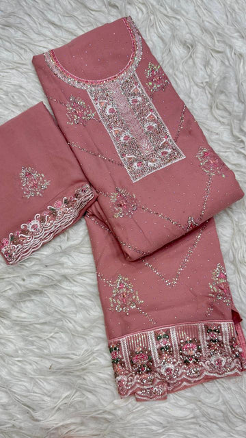 Party Wear 3 Piece Dress Material