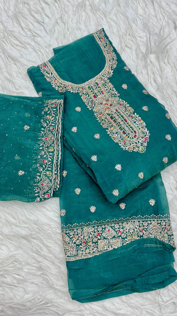 Party Wear 3 Piece Dress Material