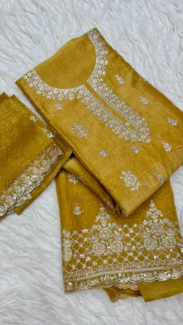 Party Wear 3 Piece Dress Material