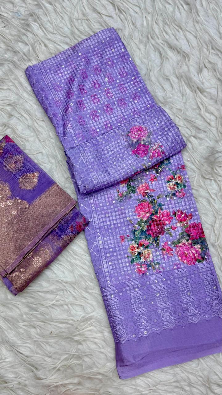 Party Wear 3 Piece Dress Material
