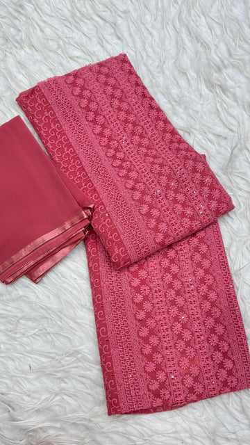 Party Wear 3 Piece Dress Material
