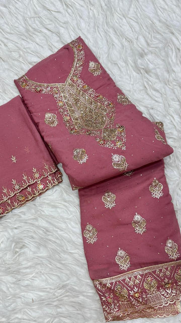 Party Wear 3 Piece Dress Material