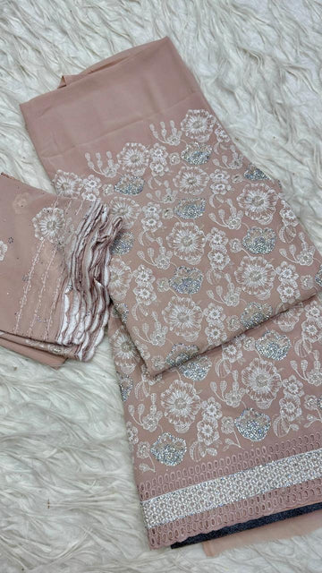Party Wear 3 Piece Dress Material