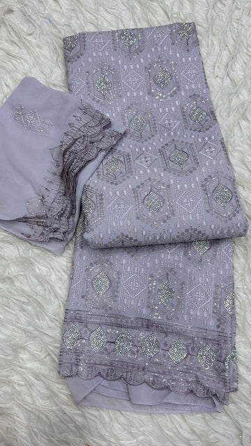 Party Wear 3 Piece Dress Material