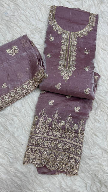 Party Wear 3 Piece Dress Material