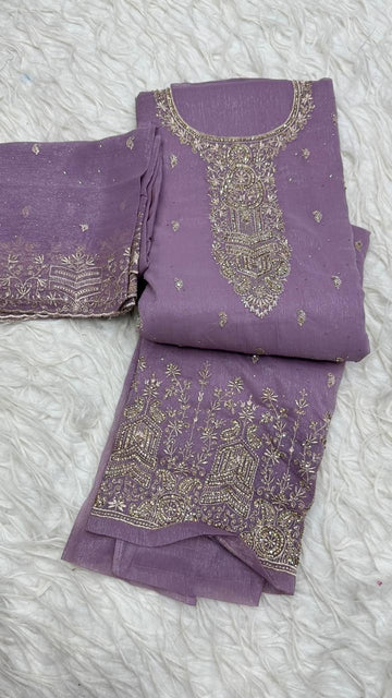 Party Wear 3 Piece Dress Material
