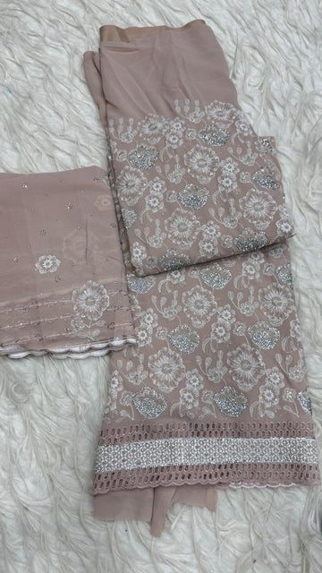 Party Wear 3 Piece Dress Material