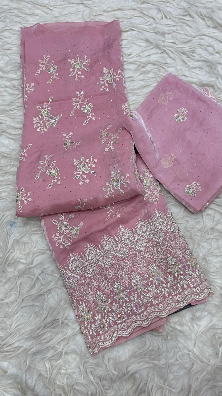 Party Wear 3 Piece Dress Material