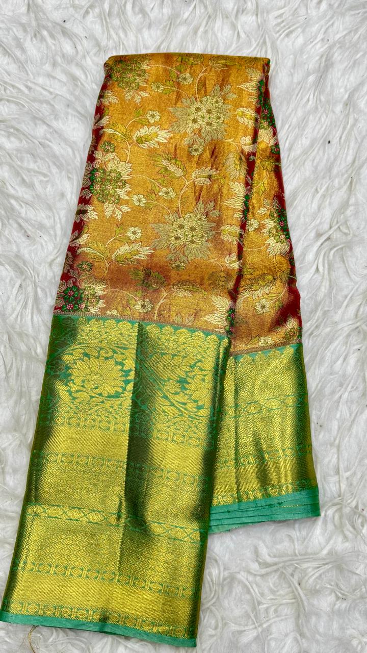 Pure 72Gram Tissue Kanjivaram Pattu Saree