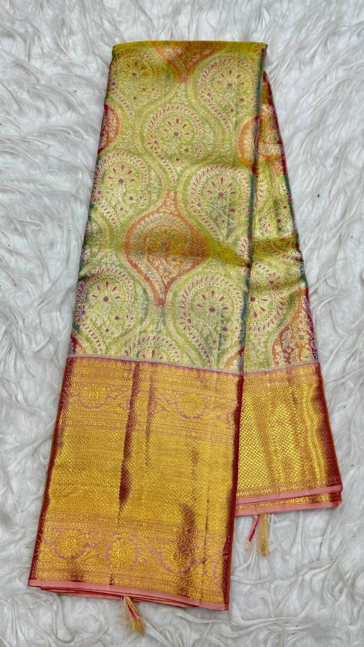 Pure 72Gram Tissue Kanjivaram Pattu Saree