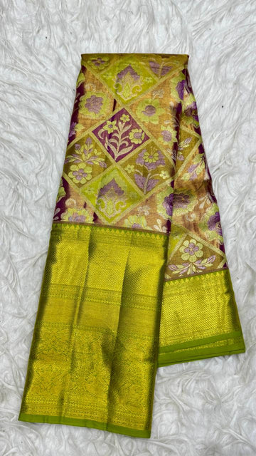 Pure 72Gram Tissue Kanjivaram Pattu Saree