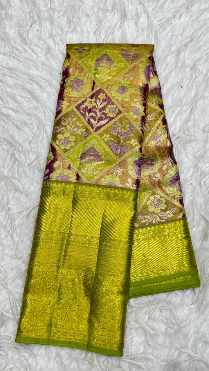 Pure 72Gram Tissue Kanjivaram Pattu Saree