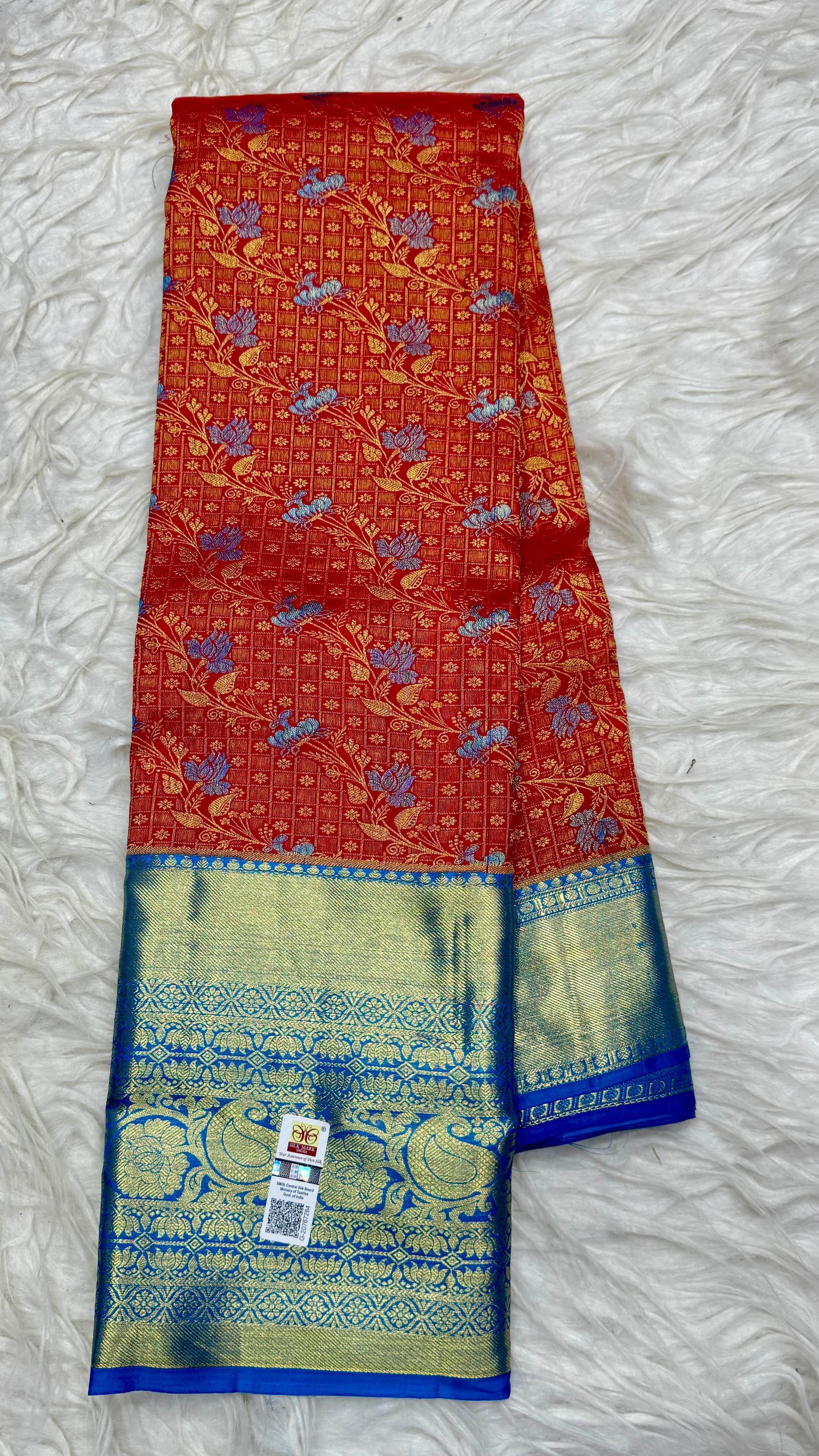 Pure kanjivaram Pattu Saree