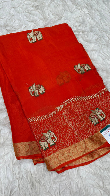 Premium Chinnon saree