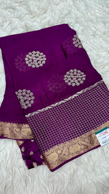 Premium Chinnon saree