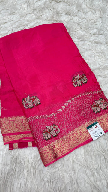 Premium Chinnon Saree