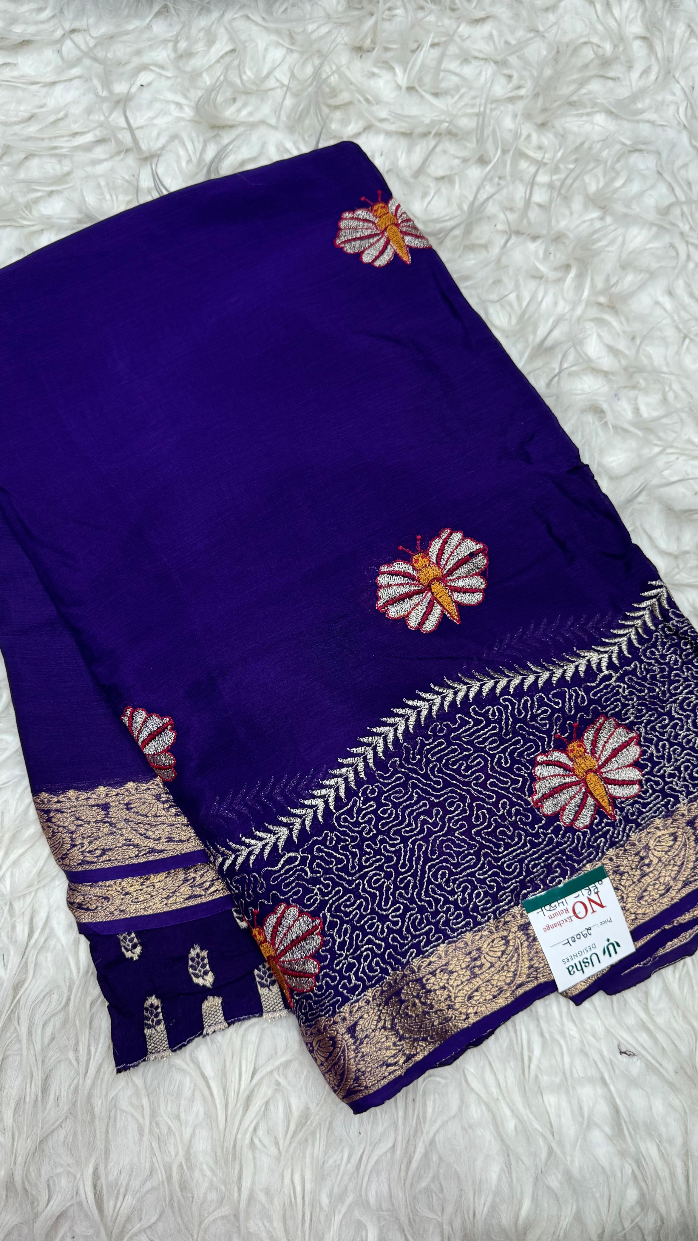 Premium Chinnon saree