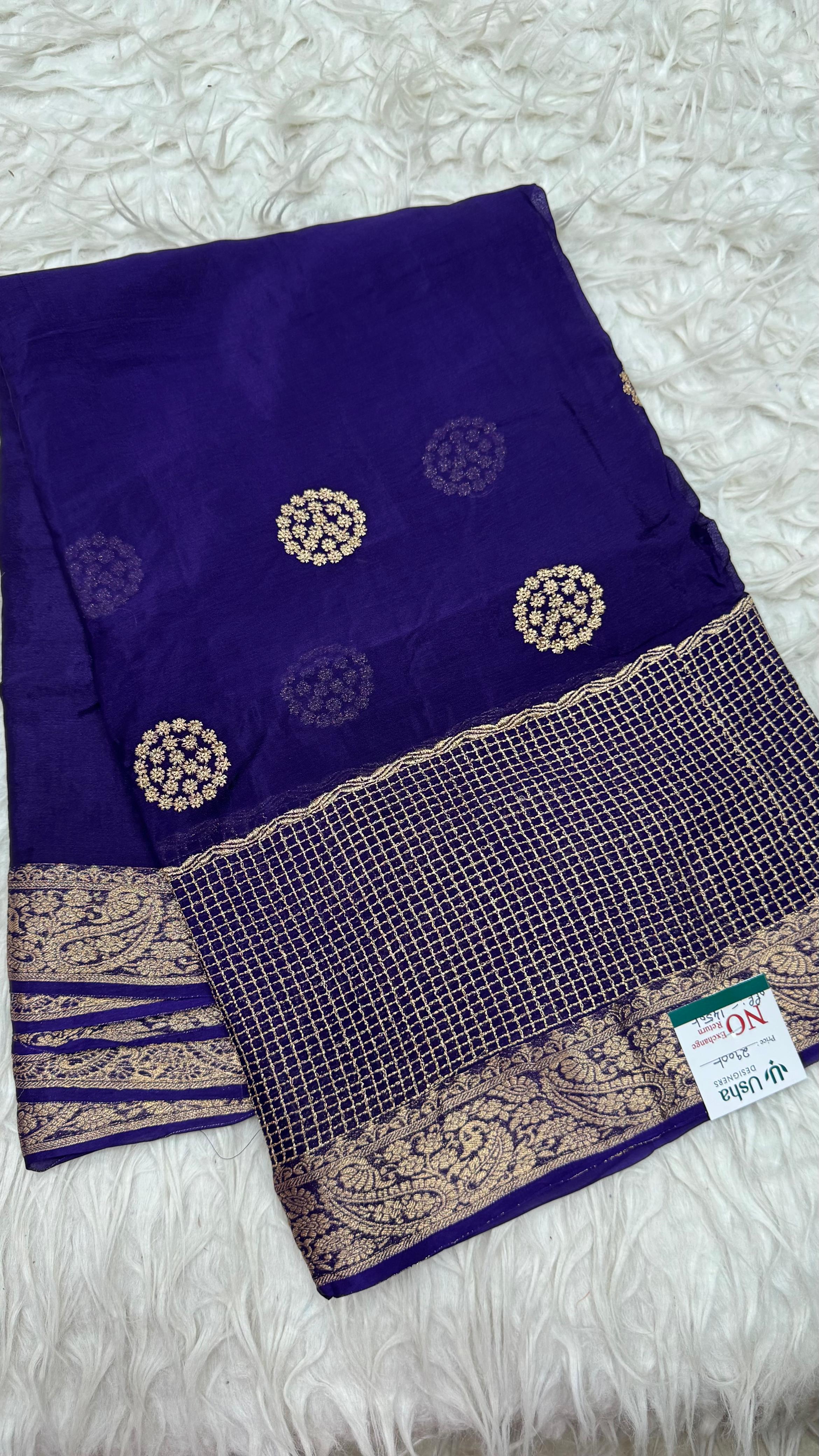 Premium Chinnon saree