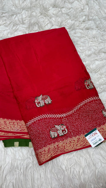 Premium Chinnon Saree