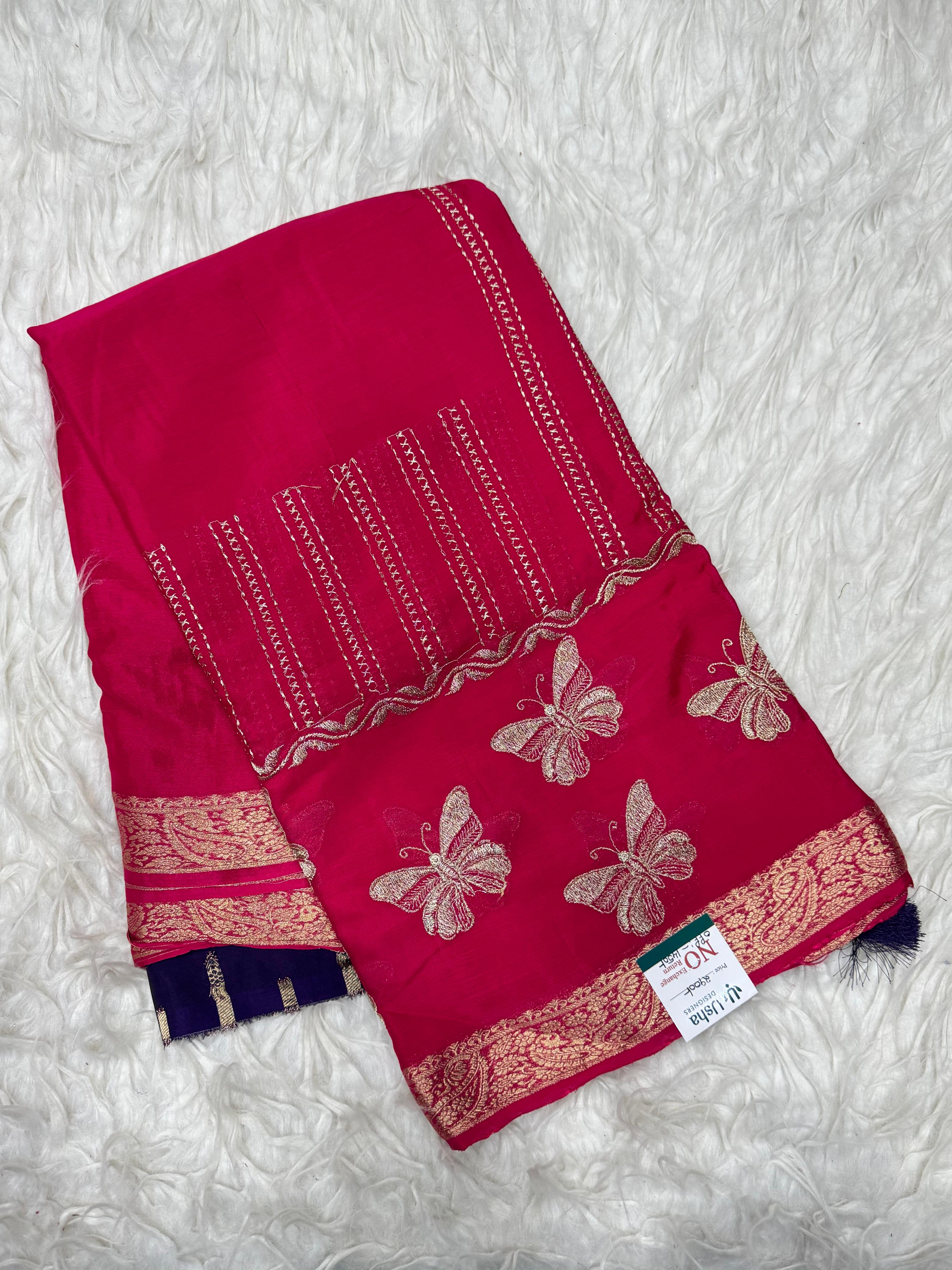 Premium Chinnon Saree