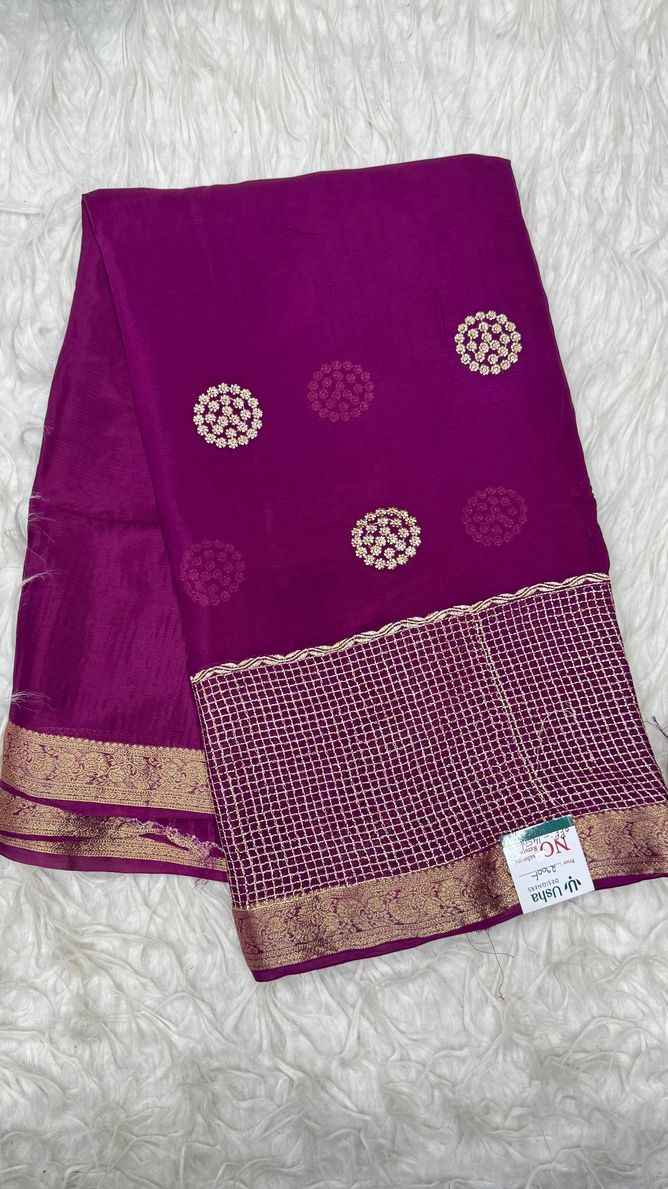 Premium Chinnon Saree