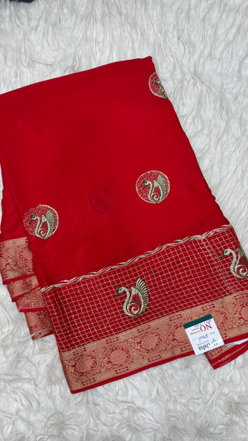 Premium Chinnon Saree