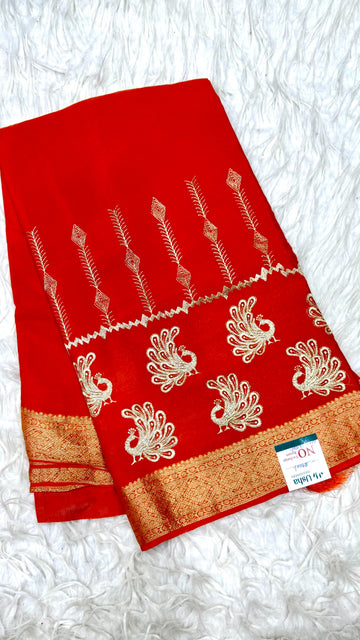 Premium Chinnon Saree
