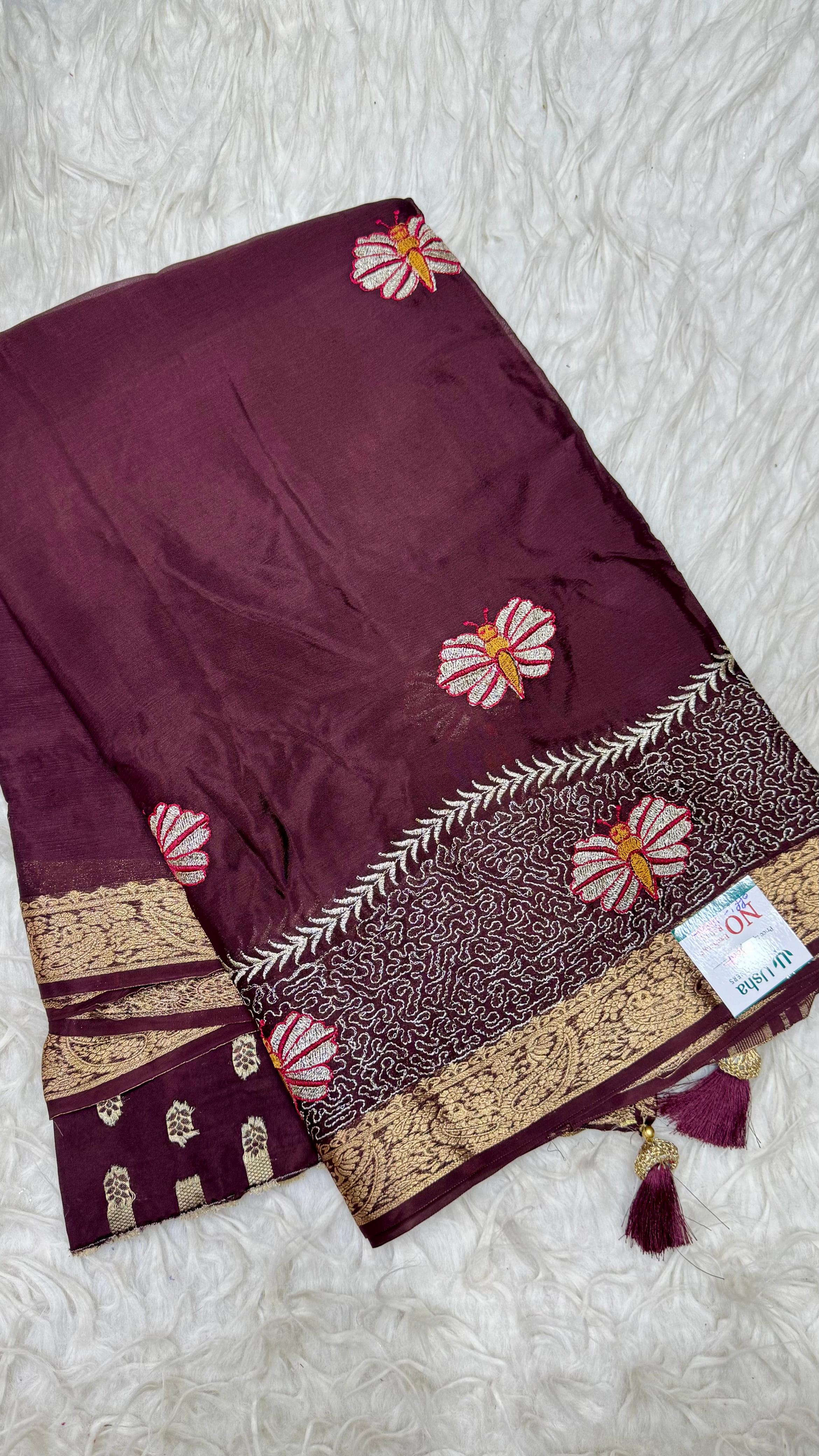 Premium Chinnon Saree