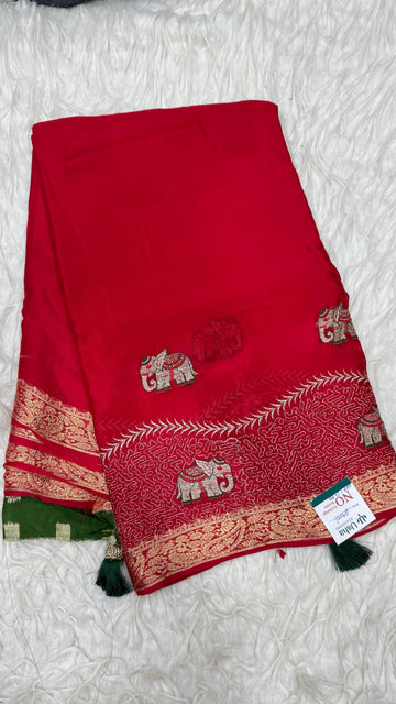 Premium Chinnon Saree