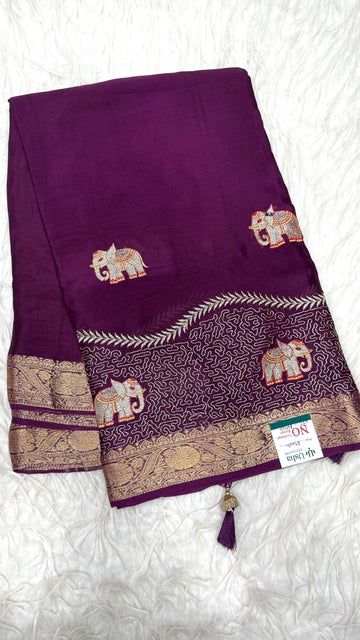 Premium Chinnon Saree