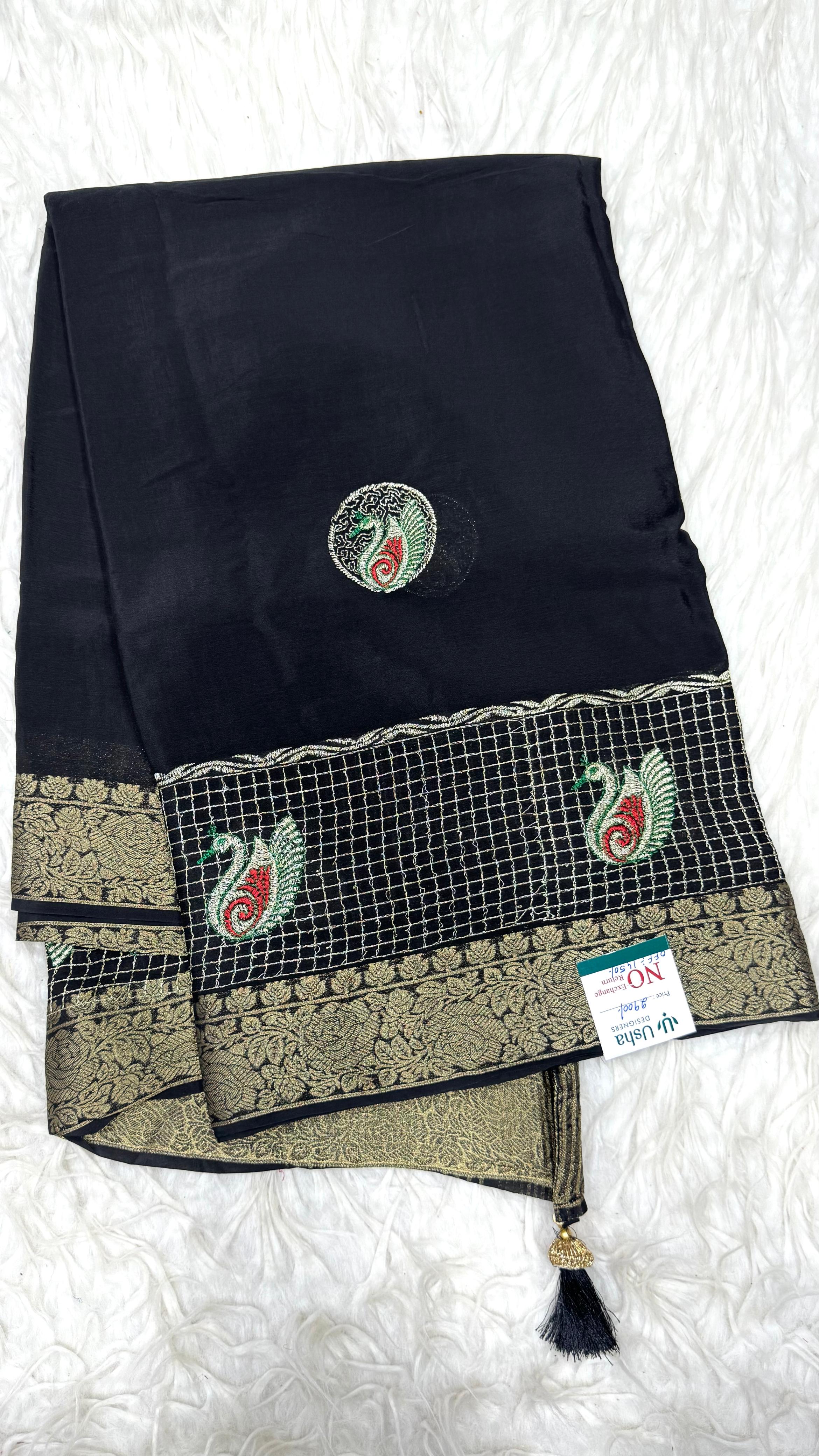 Premium Chinnon Saree
