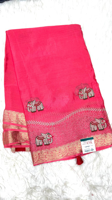 Premium Chinnon Saree
