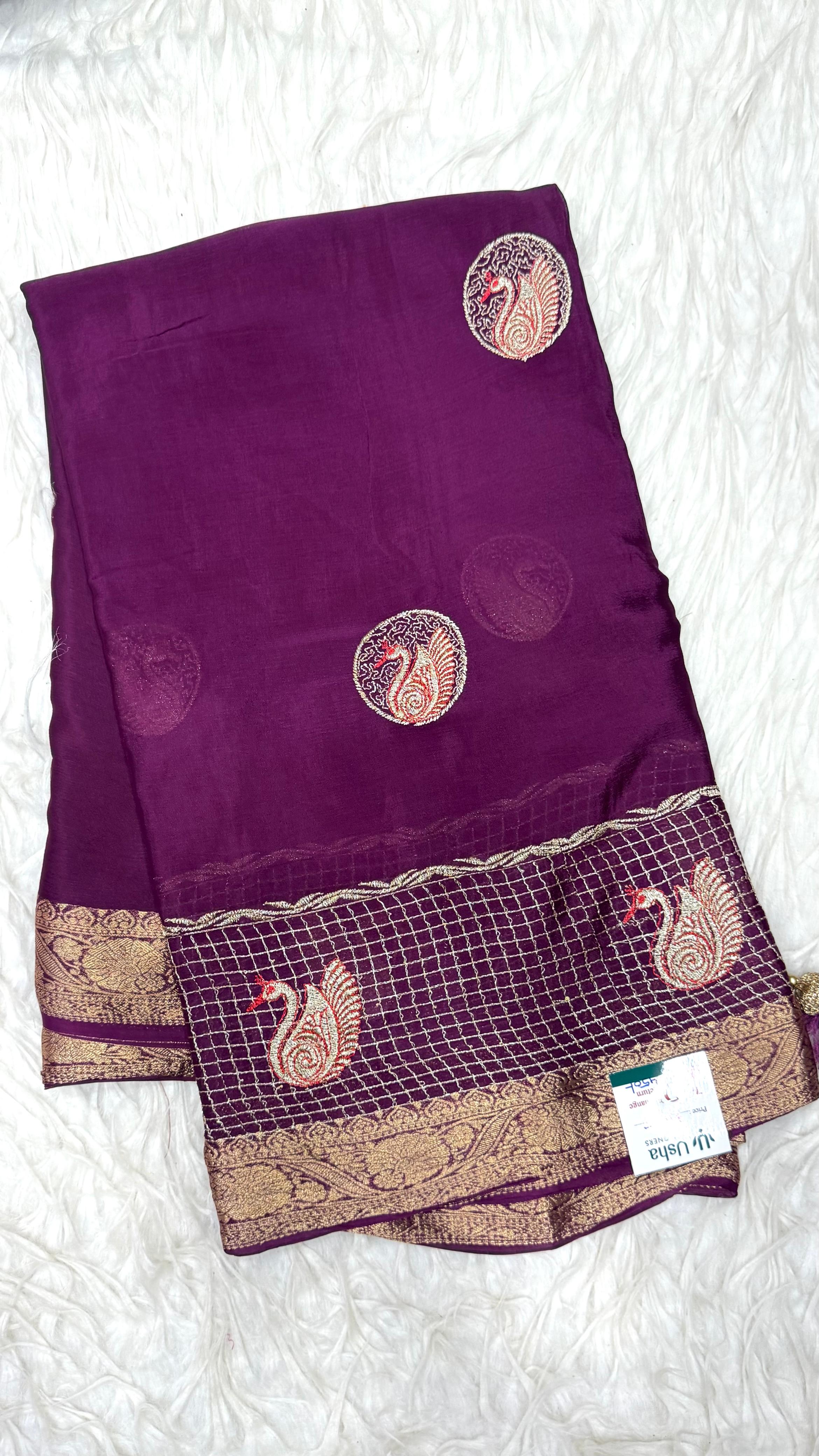 Premium Chinnon Saree