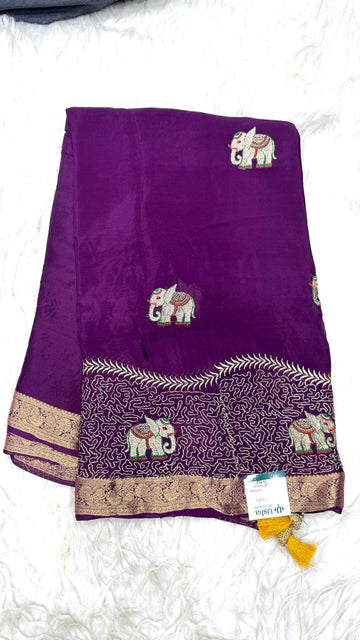 Premium Chinnon Saree