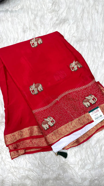 Premium Chinnon Saree