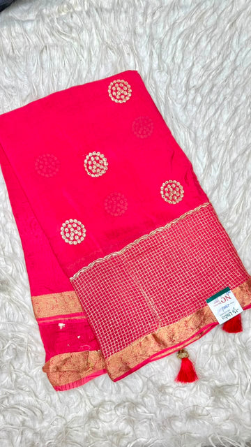 Premium Chinnon Saree