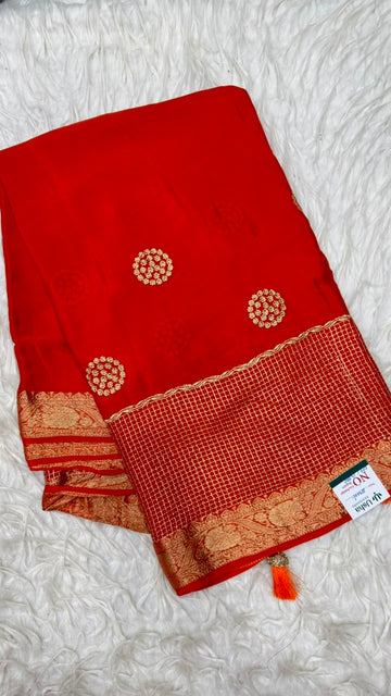 Premium Chinnon Saree