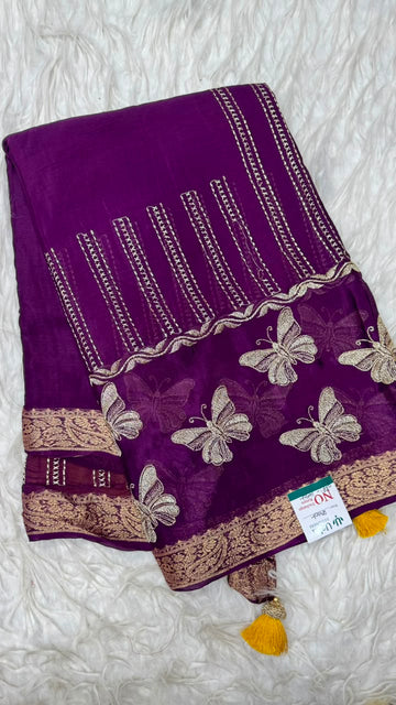 Premium Chinnon Saree