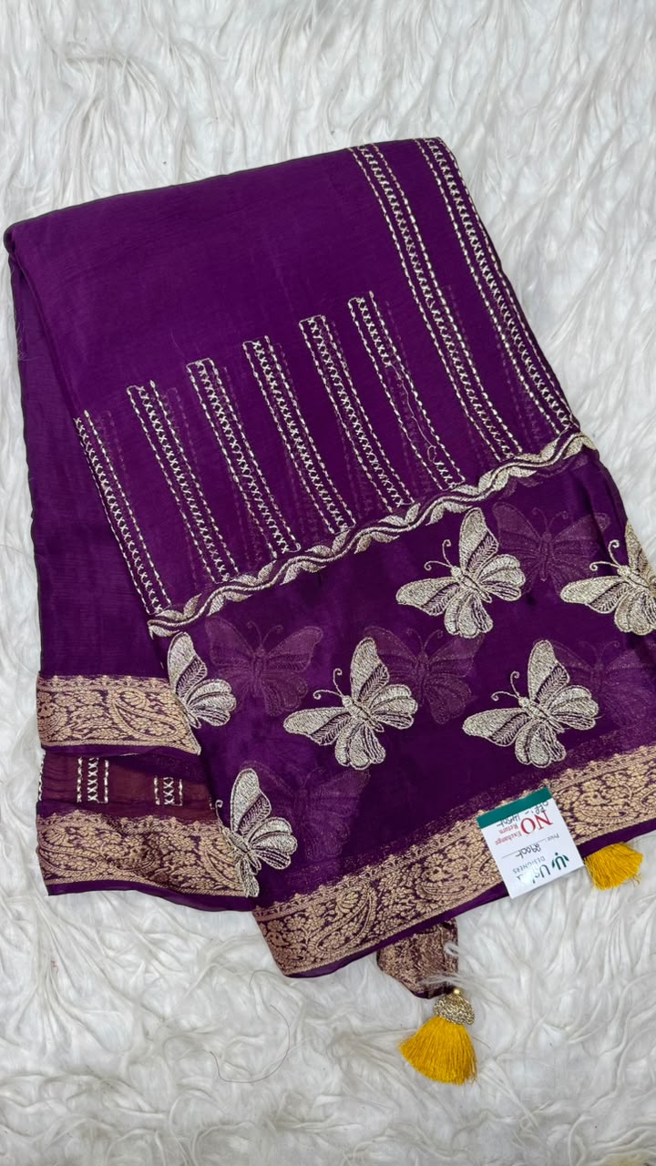 Premium Chinnon Saree