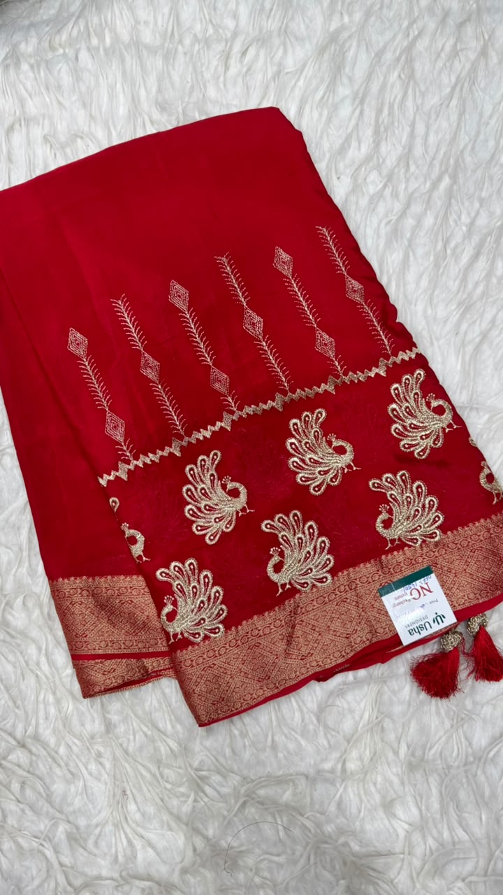 Premium Chinnon Saree