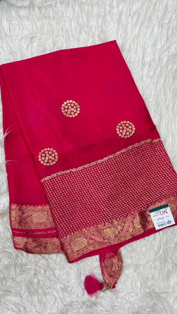 Premium Chinnon Saree