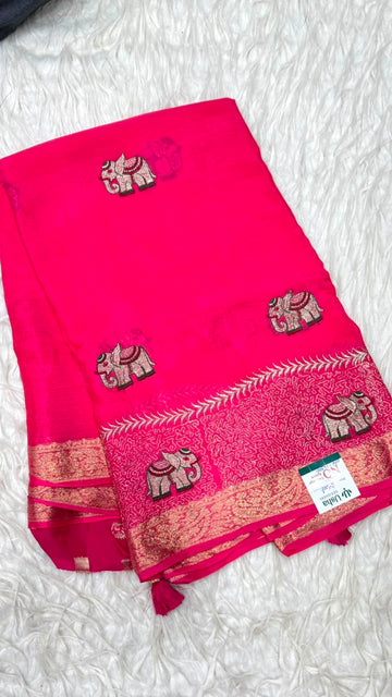 Premium Chinnon Saree