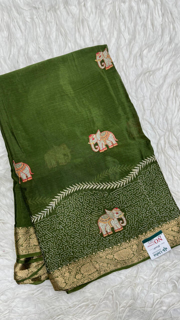 Premium Chinnon Saree
