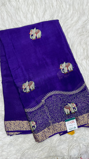 Premium Chinnon Saree